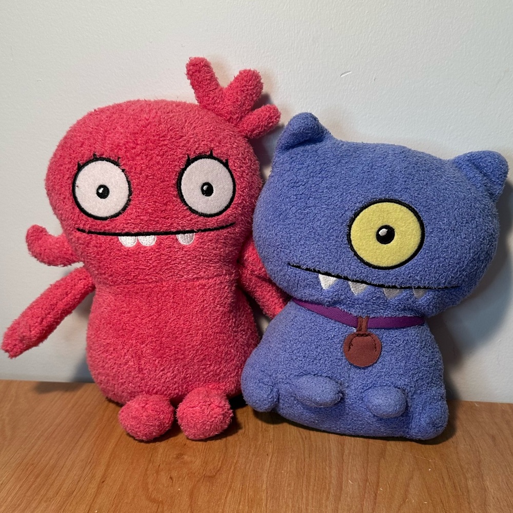 Set of 2 , Hasbro Ugly Dolls, bean filled plushies